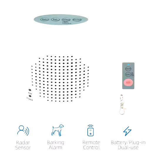 Virtual K9 Motion-Activated Barking Dog Alarm