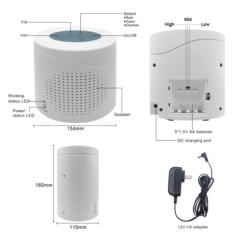 Load image into Gallery viewer, Virtual K9 Motion-Activated Barking Dog Alarm
