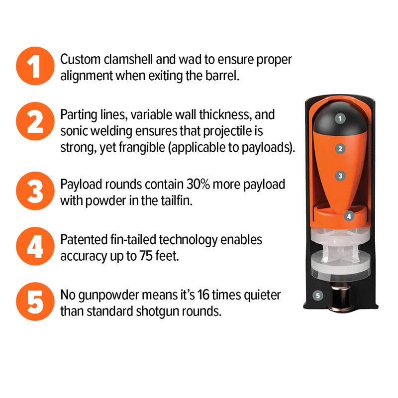 Load image into Gallery viewer, 12 Gauge Less Lethal Shotgun Round 10ct
